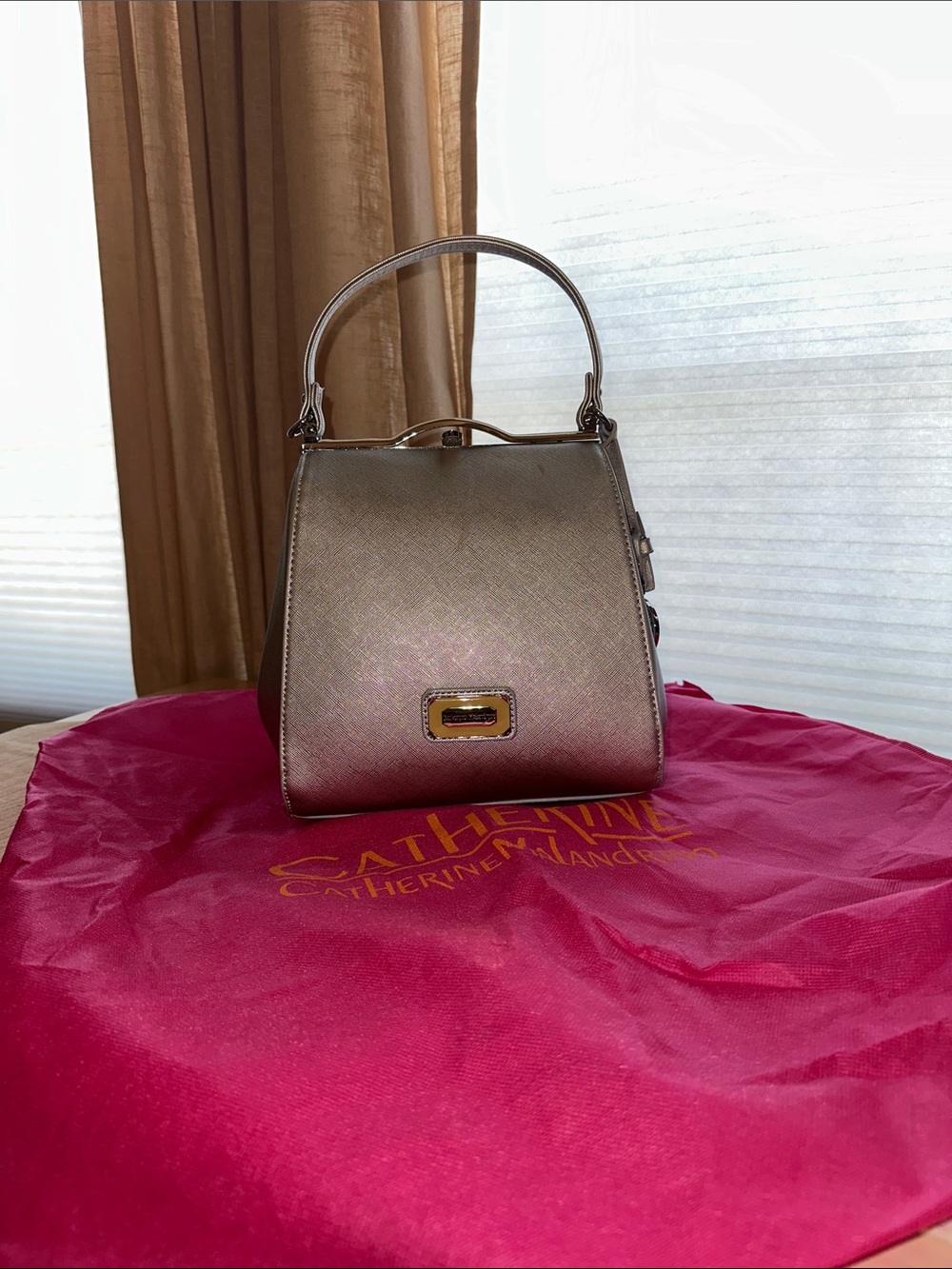 Catherine Malandrino Metallic silver Top-Handle Satchel